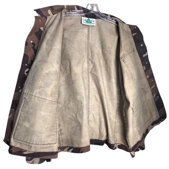 Vtg Liberty Real Tree Camo Chore Style Jacket Sz 3X Military Hunting Utility EUC - Picture 5 of 16